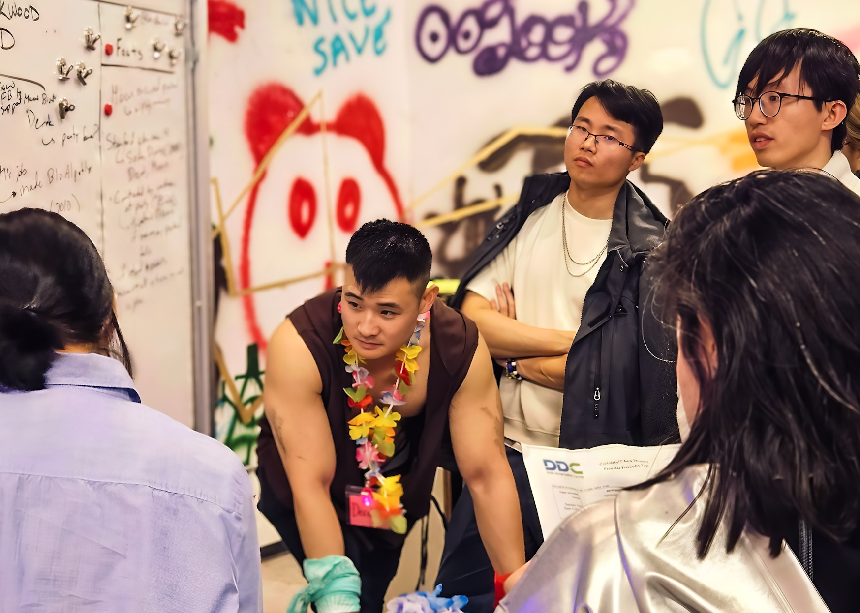 Players gather for a final deliberation